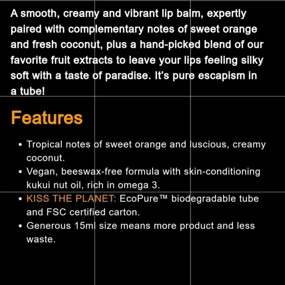 Bali Balm: Sweet Orange & Coconut Lip Balm | 2× HOST PICK!!! - Picture 7 of 9